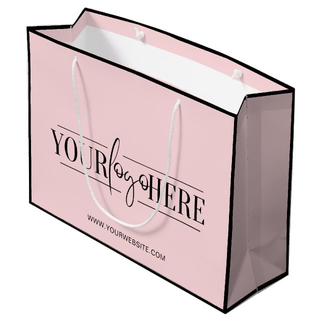 Sac de shopping de boutique à logo unique et moder (Dos Angle)