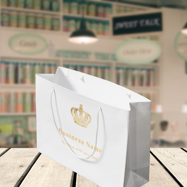 Sac de shopping en papier de marque commerciale co (Créateur téléchargé)