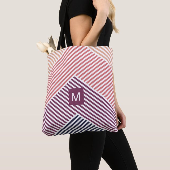 Sac de shopping personnalisé avec motif d'art à ra (De près)