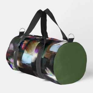 Sac De Sport 1FB1F9F4 Mosaïque Abstraite d'Art Glitch Cyberpunk