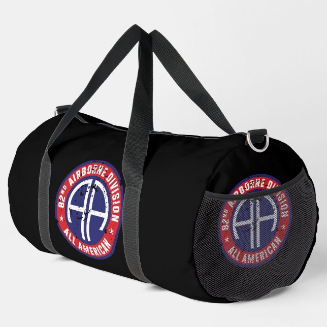 Sac De Sport 82e division aéroportée "All American" Grunge (Coin droit)