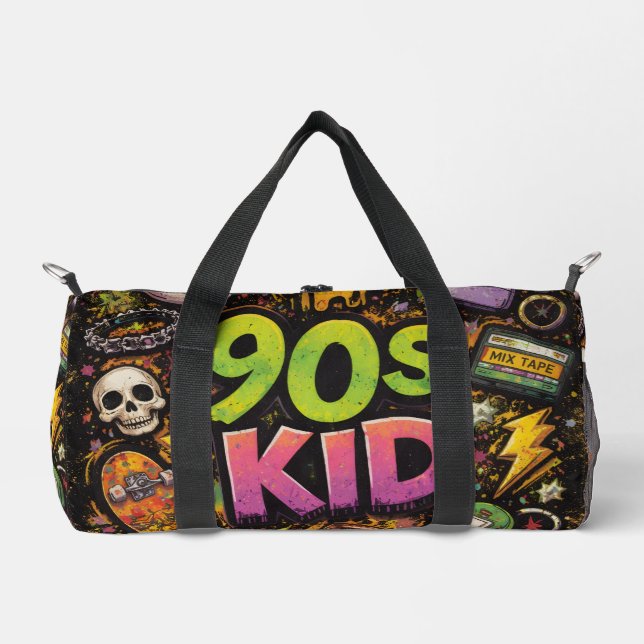 Sac De Sport 90s Kids Retro Pizza Fun Pattern (Recto)