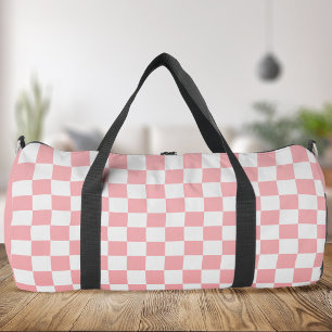 Sac De Sport À damiers rose