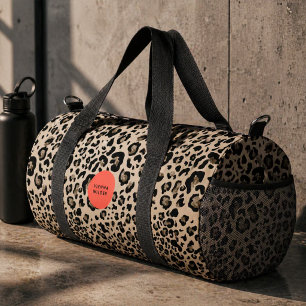 Sac de sport à imprimé léopard Grand sac de voya