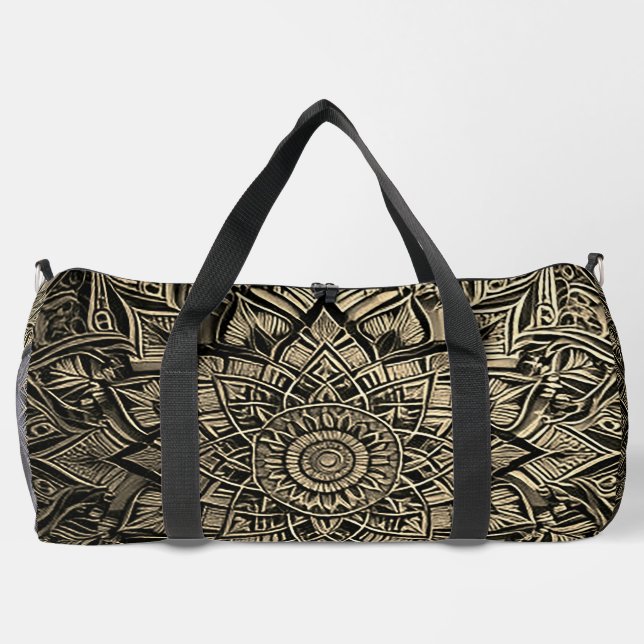 Sac de sport à mandala doré (Verso)