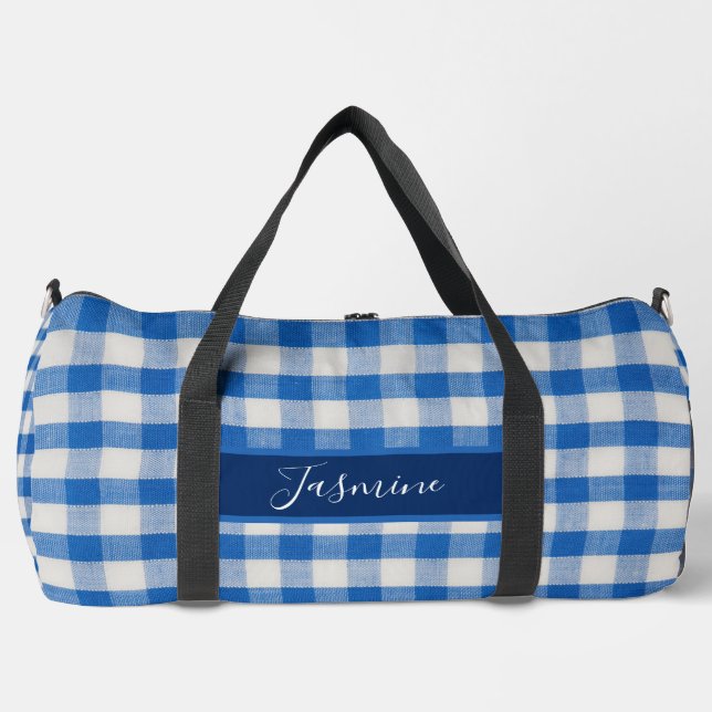 Sac de sport à monogramme avec nom personnalisé (Recto)