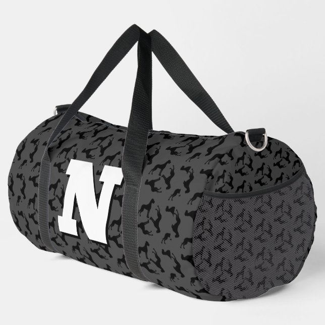 Sac de sport à monogramme pour Grand Danois (Coin droit)