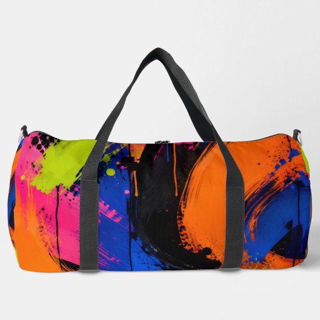 Sac de sport à motif abstrait audacieux (Recto)