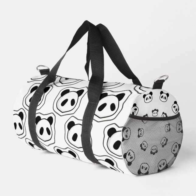 Sac de sport à motif adorable de panda (Coin droit)