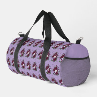 Sac de Sport à Motifs Bouquet de Violettes