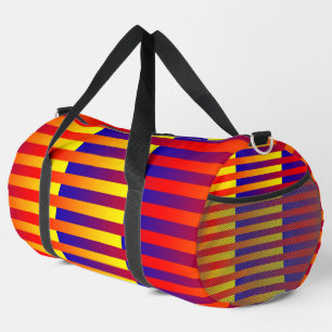 Sac de sport à rayures bleues rouges jaunes Grand