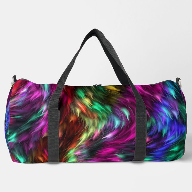 Sac De Sport Abstract Colorful Fur Background-24605 (Recto)