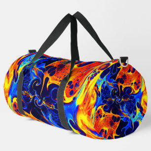 Sac De Sport abstrait coloré ondulé