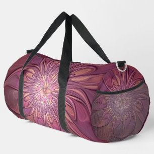 Sac De Sport Abstrait Floral Fractal Art Berry couleurs