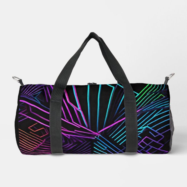 Sac De Sport Abstrait géométrique coloré (Recto)