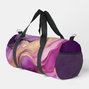 Sac De Sport Abstrait moderne rose et or