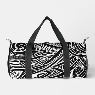 Sac De Sport Abstrait tribal noir et blanc