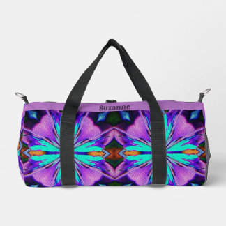 Sac De Sport Abstrait Vibrant violet Turquoise Personnalisé