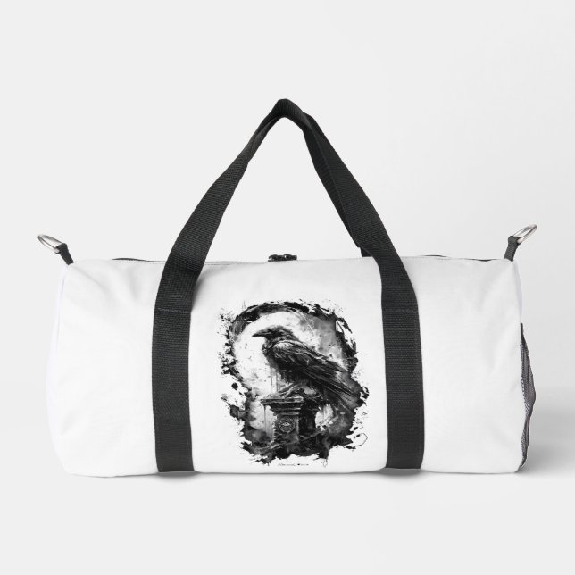 Sac De Sport Abyssal Gaze Heavy Metal Raven Skull Duffel Bag (Recto)