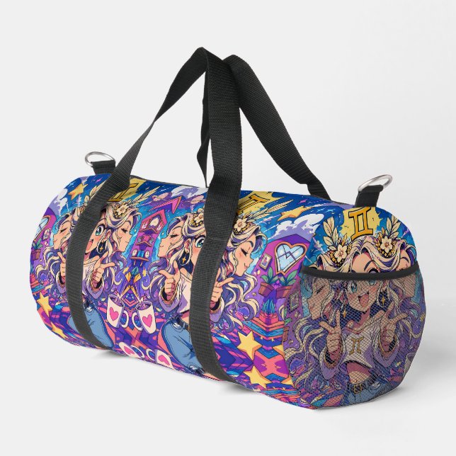 Sac De Sport Aesthetic Gemini Anime Custom Mini Backpack (Coin droit)