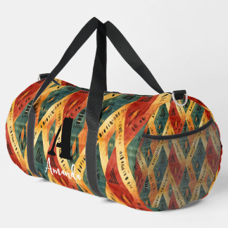 Sac De Sport Afrique Amhara Éthiopie Motif ethnique géométrique