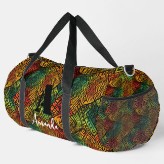 Sac De Sport Afrique Amhara Éthiopie Motif ethnique géométrique