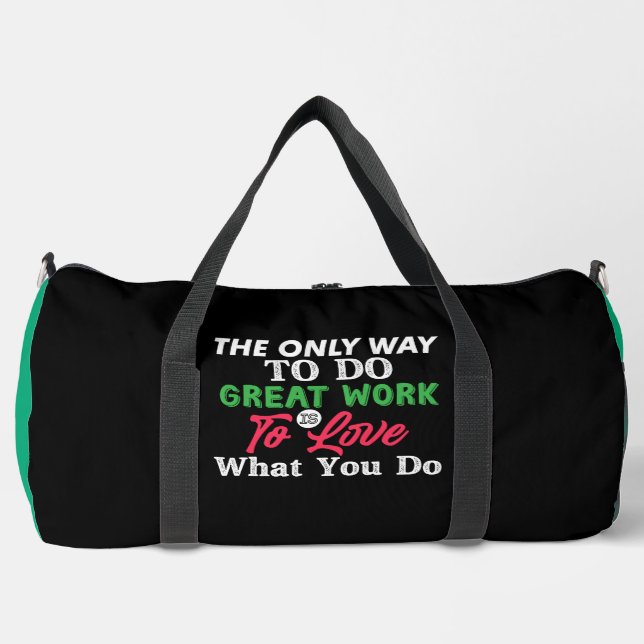 Sac De Sport Aimez ce que vous faites travail (Recto)