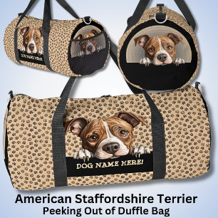 Sac De Sport Ajouter Chien Votre Nom American Staffordshire Ter