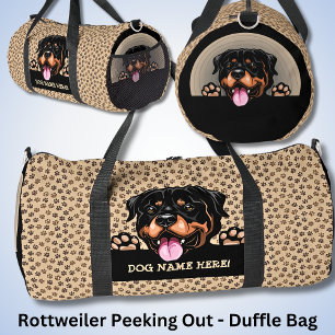 Sac De Sport Ajouter un nom de chien ou votre nom, Rottweiler +