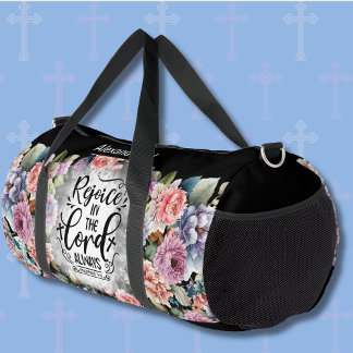 Sac De Sport Ajoutez Nom, Réjouissez-vous toujours dans le Seig