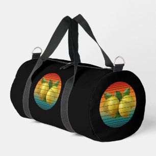 Sac De Sport Aliments de fruits de raisin vintage végan sains