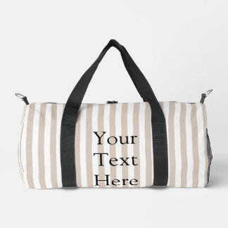 Sac De Sport Almond & White Stripes 