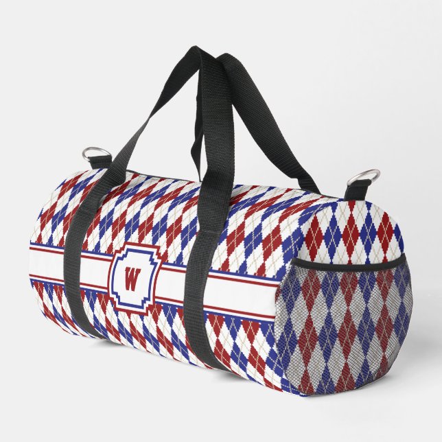 Sac De Sport Américaine Argyle (Coin droit)