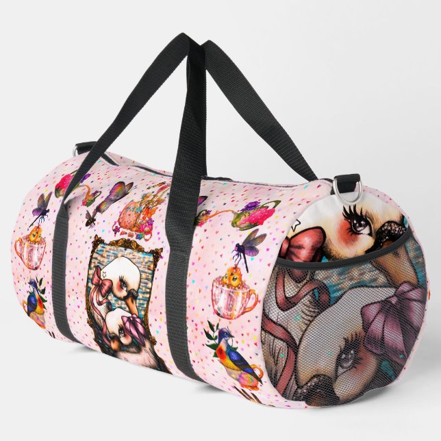 Sac De Sport Amoureux de cygnes (Coin droit)