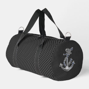 Sac De Sport Ancre de corde en argent Chrome sur fibre de carbo