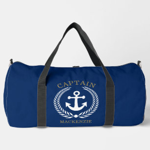 Sac De Sport Ancre personnalisée Capitaine Marin