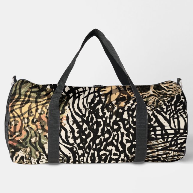 Sac De Sport Animal print zebra modern Luxury sport bag (Recto)