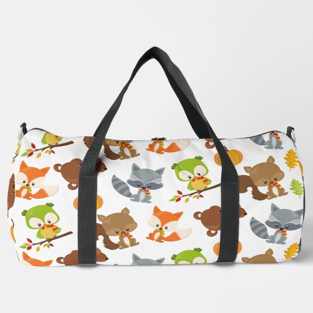 Sac De Sport Animaux de forêt, Animaux de forêt, Animaux d'auto (Recto)