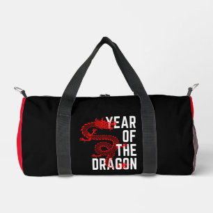 Sac De Sport Année du Dragon rouge blanc
