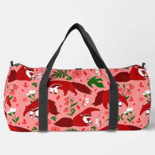 Sac De Sport anteure rouge mignon animal floral