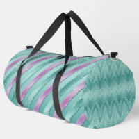 AQUA & PURPLE SATIN STRIPES