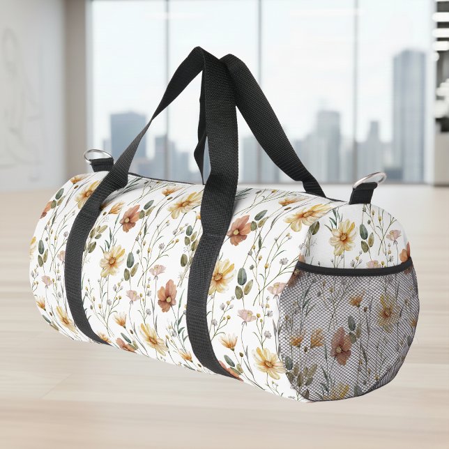 Sac De Sport Aquarelle Fleur de Boho (Créateur téléchargé)