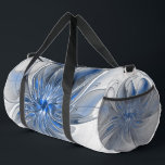 Sac De Sport Aquarelle gris bleu Abstrait Fractal Art Flower<br><div class="desc">Fleur d'imaginaire unique aux tons bleu et gris,  abstraite et élégante. Conception inhabituelle pour votre sac à dos et plus encore.</div>