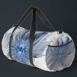 Sac De Sport Aquarelle gris bleu Abstrait Fractal Art Flower<br><div class="desc">Fleur d'imaginaire unique aux tons bleu et gris,  abstraite et élégante. Conception inhabituelle pour votre sac à dos et plus encore.</div>