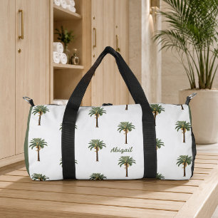 Sac De Sport Arbres Palmiers Chic Côtiers Personnalisés avec n'