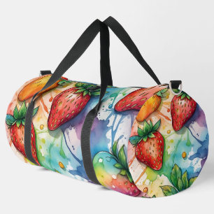 Sac De Sport Arc-en-ciel fraises colorées