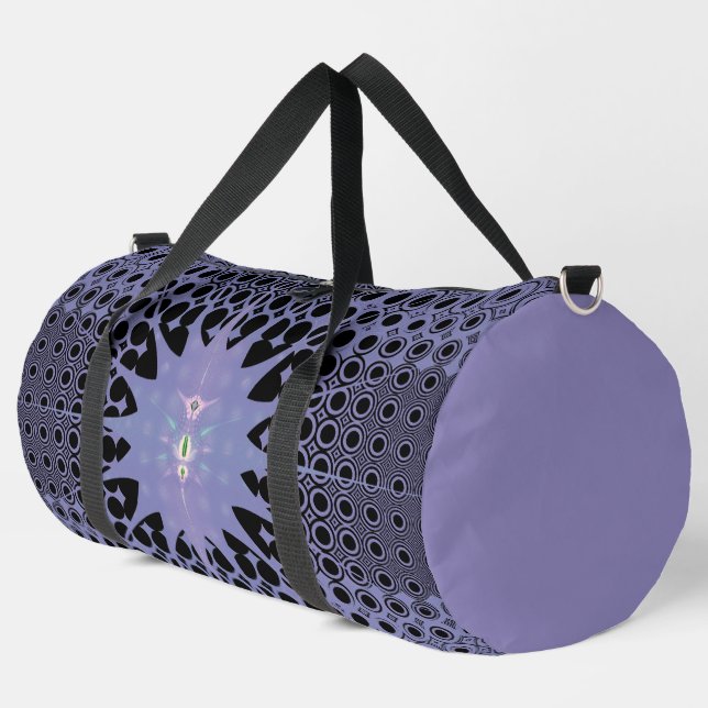 Sac De Sport Art abstrait espace violet fractal (Coin gauche)