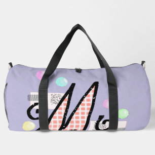 Sac De Sport Art abstrait fluide de grille néon Cyberpunk