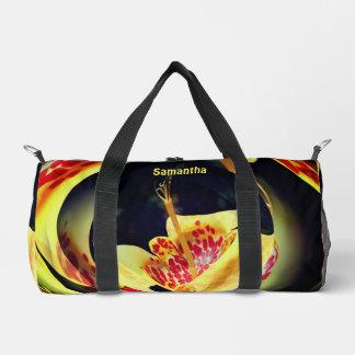 Sac De Sport Art Abstrait Lily tacheté Personnalisé