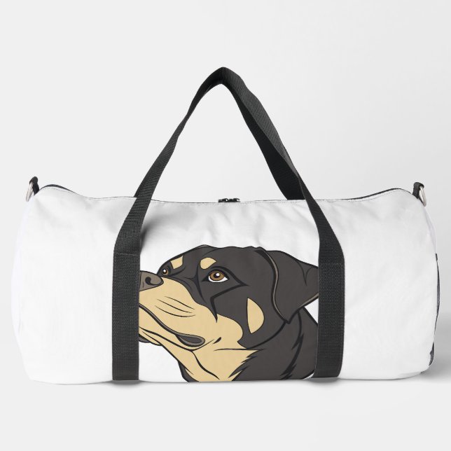 Sac De Sport Art de chien Rottweiler (Recto)